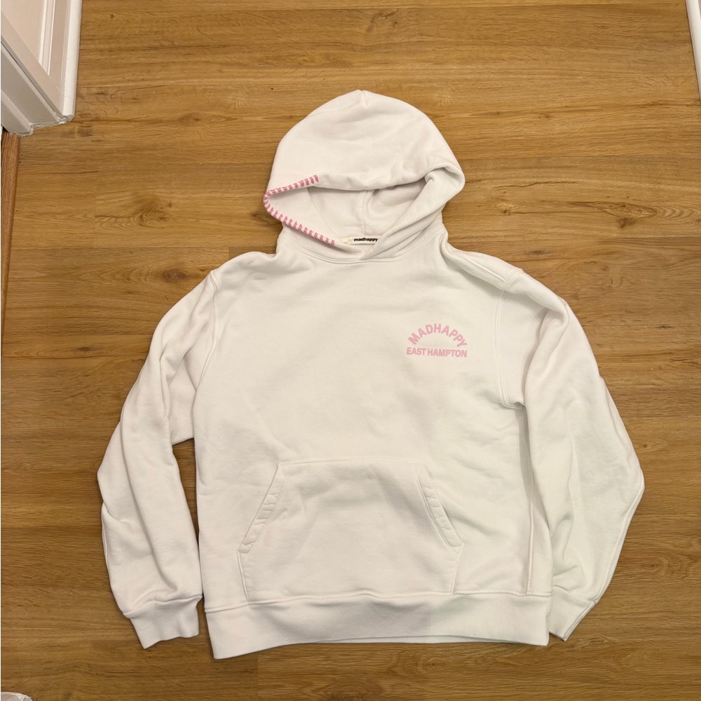 Madhappy White and Pink Hoodie